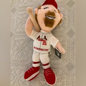 Vintage 1999 St. Louis Cardinals Mark McGwire Plush 11” Bean Doll Figure MLB